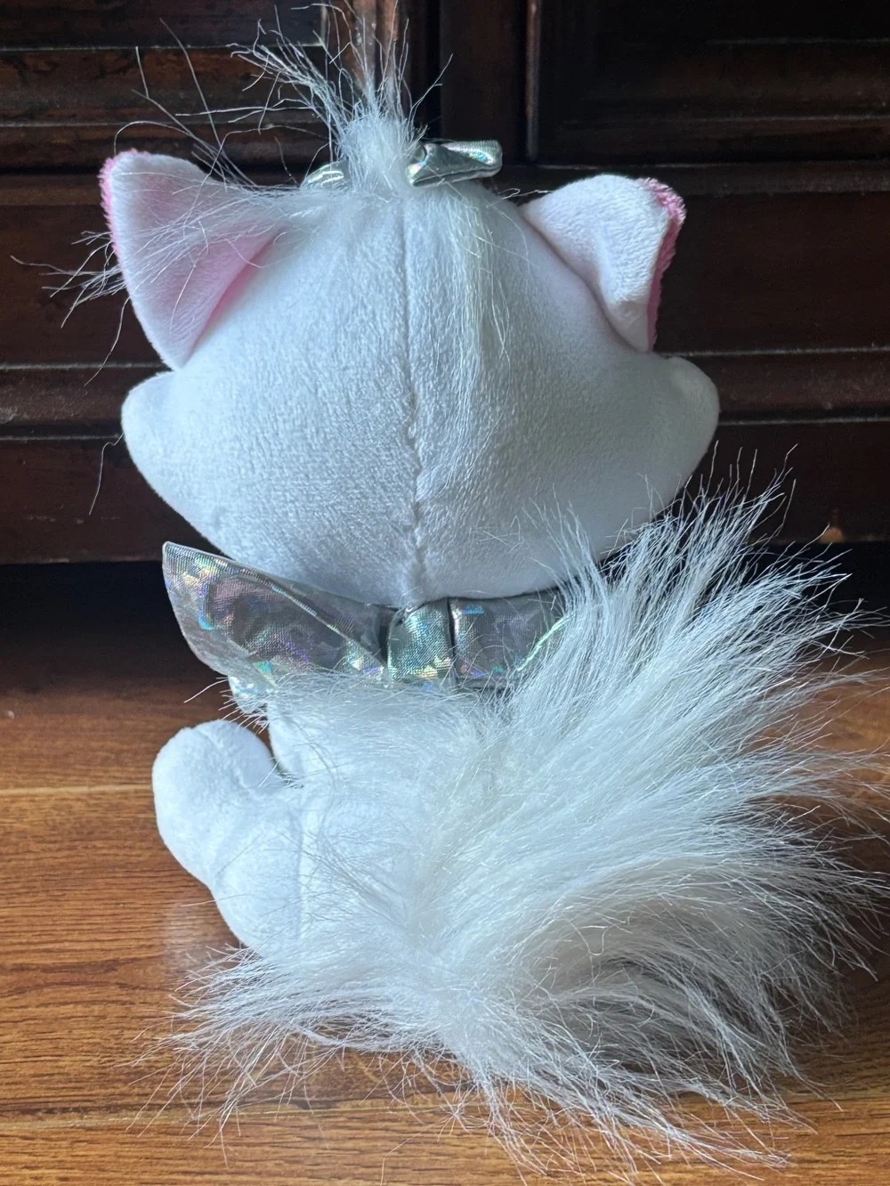 Disney Marie Plush Cat in White with Pink Accents